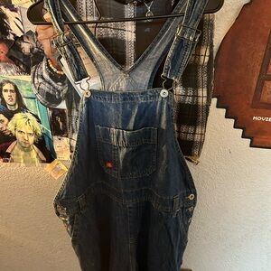 Denim Overalls with Adjustable Straps